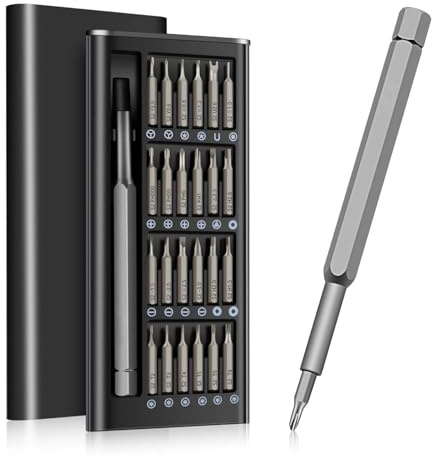 25 IN1Feinmechaniker Schraubendreher Set,Tragbares Mini Werkzeug Klein Schraubenzieher Set Reparatur Kit für iphone, ipad, Macbook, Switch, PS4, PS5, Xbox, Laptop, Computer, PC Schraubendrehersatz