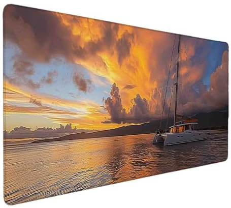 Gris Tapis de Souris Paysage Tapis de Souris XXL 600 x 300 mm Mouse Pad Gaming en Caoutchouc Antidérapant et Imperméable Desk Mat pour PC, Ordinateur Portable, Maison, Gamer, Accessoires Bureau l6615