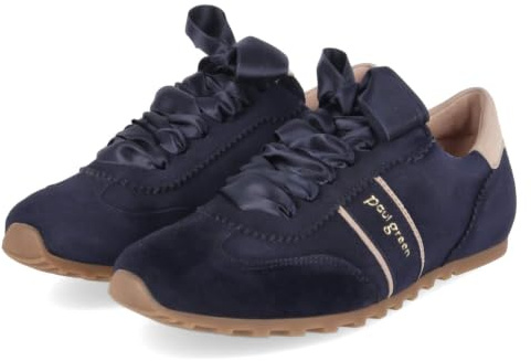 Paul Green 5508-072 Damen Sneaker Low Rauleder in Blue - Gr. 36
