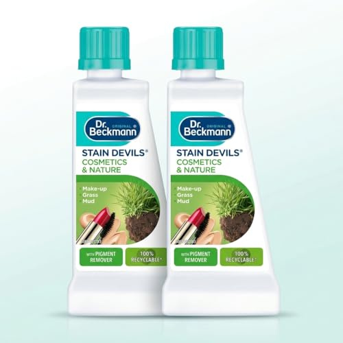 Dr Beckmann Stain Devils Cosmetics and Nature, 2 x 50ml - Stain Remover for Make-Up, Grass and Mud, Colour-Safe + SHOPCIENTY Magnet