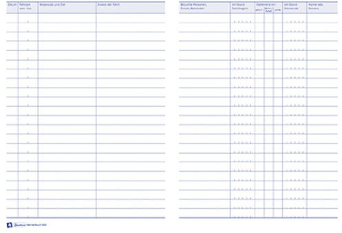 10 X AVERY Zweckform Fahrtenbuch A5 40Blatt 223