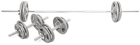 BODYPOWER 50Kg 5FT Tri-Grip Combi Standard Weight Set