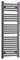450mm Wide Black Heated Towel Rail Radiator Flat Ladder for Stylish Bathroom (450 x 1200 mm)