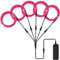 Lychee Flexibel 5x1 m Neon Beleuchtung Draht Lichtschlauch Leuchtschnur EL Kabel Wire mit 3 Modis für Partybeleuchtung(Pink)