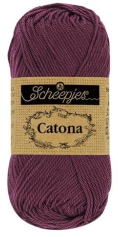 Scheepjes - Scheepjes Catona 394 Shadow Purple Yarn - 1x50g