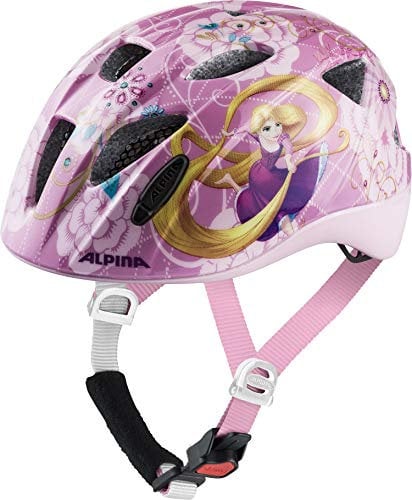 Alpina XIMO Disney - Leichter, Sicherer & Bruchfester Disney Fahrradhelm Mit Optionalen LED-Licht Für Kinder, Rapunzel Gloss, 49-54 cm