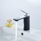 Schwarzes Finish Waschbecken Wasserhahn 1 Griff Einlochmontage Deck Montiert Toilette Chrom Hebel Waschtisch Armatur Moderne Leekayer