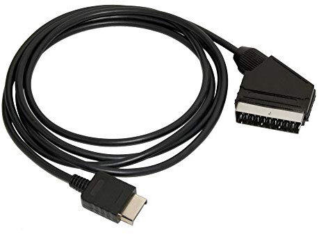 RUITROLIKER 6Ft SCART RGB Câble Péritel AV TV Cord pour Playstation PS1 PS2 PS3 Console (Not for HDMI)