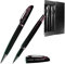 Juwelier Schönschmied - Schreibset mit Gravur & Wunschsymbolen Stift mit Gravur Inklusive Geschenk-Etui - Drehkugelschreiber & Rollerball (schwarzschreibend) Schreibset 2 PS2
