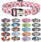 SLZZ Custom Customized Personalised Dog Collars with Engraved ID Tags Name Plate Phone Number Colorful Adjustable Dog Collars for Male Female Girl Boy Puppy X-Small Small Medium Large X-Large Dogs