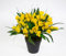 Seidenblumen Roß Krokusbusch 28cm gelb im Topf PM Kunstpflanzen Kunstblumen künstlicher Crocus Krokus Blumen