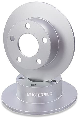 ATEC Germany 2x Bremsscheiben hinten Ø 264 mm voll Kompatibel mit OPEL ASTRA G (T98) (F70) ASTRA H (A04)(L70), COMBO, CORSA C (X01), MERIVA A, MERIVA B (S10),ZAFIRA B (A05), ZAFIRA A