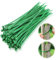 UICCVOKK 100pcs Green Cable Ties adjustable plant ties, Self-Locking Garden Cable Ties Garden Plants Tie Green Plant Nylon Ties Adjustable Zip Twist Small Cable, Cable Ties Green Multipurpose