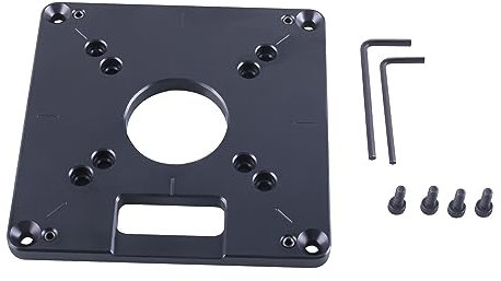 CNCYEAH Router Platte, Router Grundplatte, Trimmmaschine Flip Platte, Holzbearbeitung DIY Router Tisch Einsatzplatte für Holzbänke Router Tischplatte