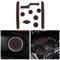 CDEFG Compatible with MINI Cooper F56 Facelift Rubber Mats, Non-Slip Mats Centre Console Anti-Slip Cup Drink Holder Rubber Mat Armrest Storage Pads Door Slots Car Interior Accessories(Red)