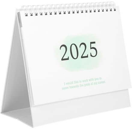 CAXUSD Tischkalender Dekorativer Stehkalender Monatskalender Für Büro Und Zuhause Praktisches Design Mit Stabiler Halterung Und Platz Für Bürobedarf