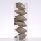 Christbaumschmuck Baumschmuck Tannenzapfen bruchfest glitzernd H: 8cm 6St. (Creme)