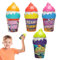 Fenayuu Botellas de Pompas para Niños - Burbujas De Helado En Botella 4 Piezas - Juguetes Antiderrames para Pequeños, Juegos Sensoriales Interactivos Portátiles para Exteriores en Fiestas