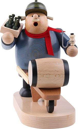KWO Olbernhau 21517 Räuchermännchen Bierhändler, 19 cm