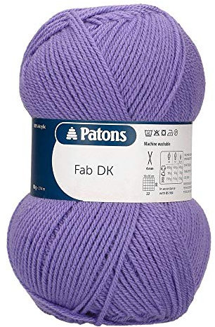 Patons Knitting Yarn, Acrylic, Lilac, One Size