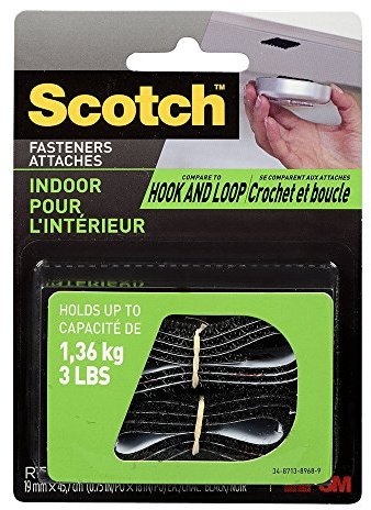 Scotch Universal Fastener 3/4 x 18 - Black