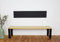 Lycce Wandkissen Kunstleder mit Montage-Set schwarz 115cm x 30cm