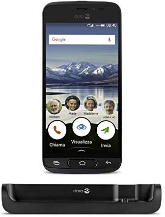 Doro 7306 Phone 8040 16 GB UK SIM-Free Smartphone - Graphite