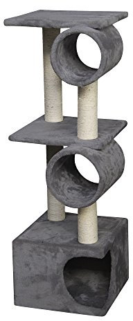 Nobby Kratzbaum Classic LIDO, dunkelgrau, 35 x 35 x 112 cm, 1 Stück