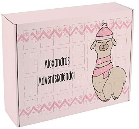 Herz & Heim® Adventskalender für Teenager zum Befüllen mit Lama - Alpaka Weihnachtskalender