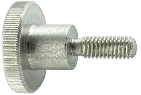 Eisenwaren2000 | M4 x 10 mm DIN 464 Rändelschrauben (5 Stück) - hohe Form - Edelstahl A1 1.4305 VA - rostfrei