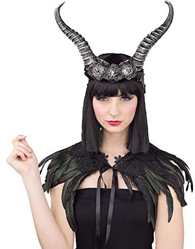 Feder-Kragen Rabe (zum Binden)