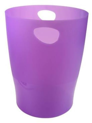 Lot de 8 Corbeille à papier ECOBIN Linicolor violet transparent