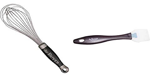 DE BUYER -2610.25 -fouet professionnel fils inox goma 25cm & 4807.00N -pinceau patissier silicone l.19 cm