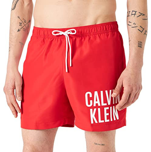 Calvin Klein Herren MEDIUM Drawstring Mittlerer Kordelzug, Deep Crimson, L/XL