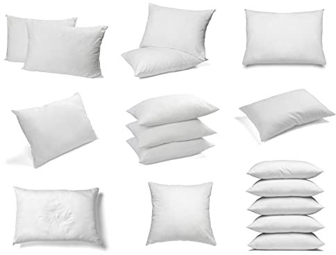 sunnypillow Premium Kopfkissen 5er Set Kissen 25x30 Füllung - Kissenfüllung Füllkissen Innenkissen Sofakissen - fest gefüllt, für Allergiker geeignet
