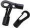 Gancio per Cavo d'Urto Moschettoni In Plastica per Corde Elastiche Gancio In Plastica per Corda di Espansione Gancio per Fune In Plastica Multiuso Gancio di Corda Durevole Nero, 8mm 50 Pezzi