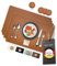 Lederfabrik Garnier® Tischsets Abwaschbar 4er-Set – Nachhaltig, Stabil & rutschfest – Hochwertiges recyceltes Leder, Made in Germany (Bison)