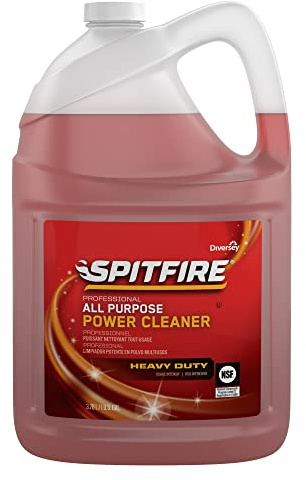 Spitfire CBD540045 Professional All Purpose Liquid Power Cleaner, Heavy Duty Degreaser Removes Resin, Paint, Oil, Ink, Gum, Pine Scent, Ready-to-Use Refill, 1-Gallon