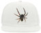 Creepy Spider Crawling Scary 5 Panel Snapback Flat Visor Cap Hat Baseballmütze Weiß