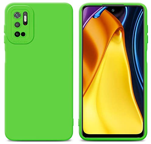 Cadorabo Hülle kompatibel mit Xiaomi RedMi Note 10 5G Poco M3 PRO 5G Schutzhülle TPU Silikon Case Liquid Design mit Kameraschutz Slim Case Hülle für Xiaomi RedMi Note 10 5G Poco M3 PRO 5G in Grün