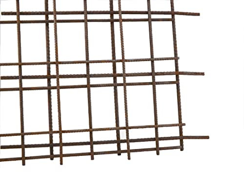 Generisch Stahlmatte Betonstahl 0,55 x 1,15 m - 0,63 qm Q188 Q257 Q335 Baustahlmatte (Q257-7,0/7,0 mm)