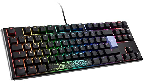 DUCKY One 3 Classic Black/White TKL Gaming Tastatur, RGB LED - MX-Red