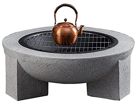 Samnuerly Feuerstelle Gartenfeuerstelle im Freien, 30-Zoll-Haushaltsheizung, Feuerschale auf der Terrasse, Grillkamin
