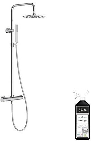 Colonne de douche thermostatique JACOB DELAFON Toobi + nettoyant Briochin