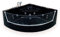 Whirlpool, Schwarz, 150 x 150 cm, Farbtherapie, mit 8 Strahlen – Black Shark