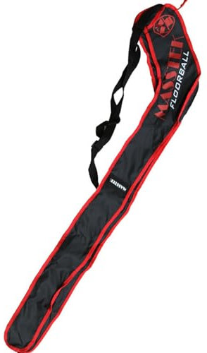 Amagogo Eishockeyschläger Tasche Hockeyschläger Tasche Indoor und Outdoor Aufbewahrungstasche Praxis Hockeyschläger Zubehör Feldhockey-Tasche, rot schwarz L