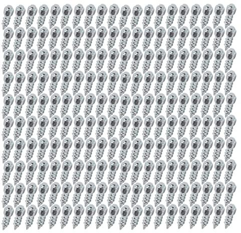 200 Stück 4 X 12 Mm Schneeschrauben-Reifenspikes, Radreifen-Schneespikes, Rutschfeste, Fallende Spikes mit Bohrhülse für Fahrräder mit Installationswerkzeug