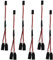DiGiYes Servo Extension Cable, 6Pcs 15cm Male to 2 Female Y Harness Connector JST Plug Splitters Servo Cord Wire Fit for Futaba JR RC Car or Airplanes (1 Male to 2 Female)