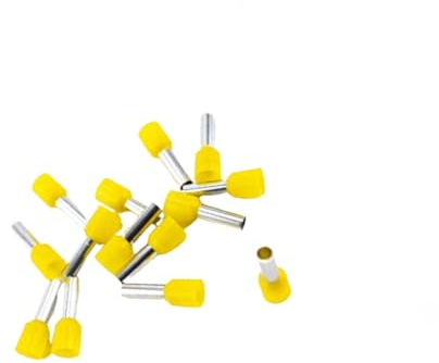 Yellow Wire Ferrule Connectors- 1000PCS 18AWG 1.0mm² Crimp Pin Cord End Terminals.