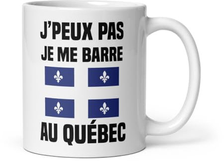 Mug je peux pas je me barre au Québec humour voyage tasse Québec drôle vacances